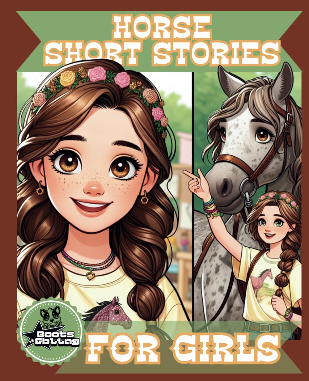 Horse Short Stories for Girls: Horse Riding Tales for Girls: Adventures in Show Jumping, Polo, Rodeo & Camp Draft | Colourable Black-and-White Images| 7.5x9.25 baixar livro de graça