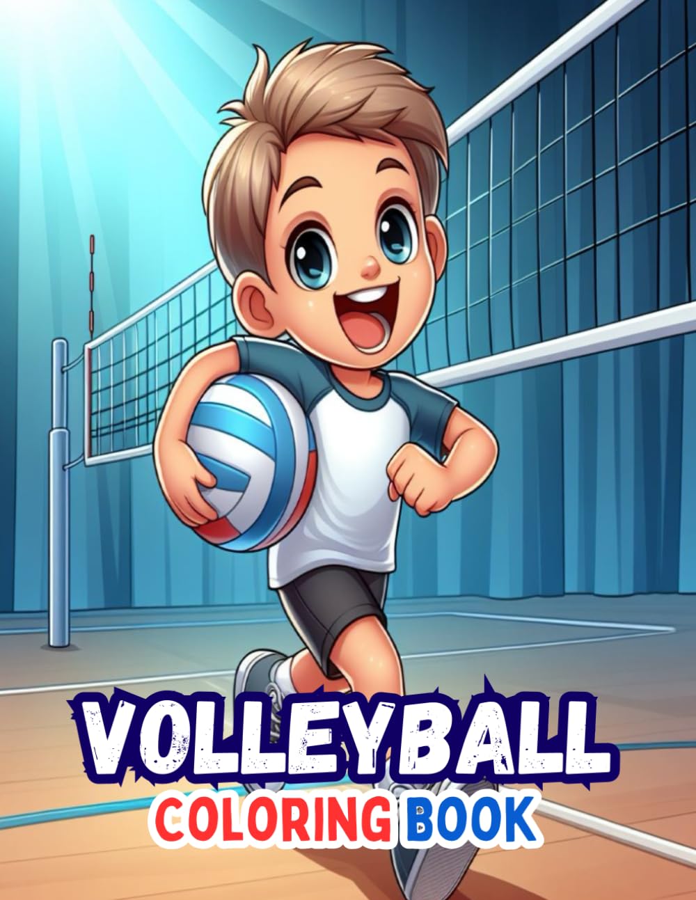 Volleyball Coloring Book: An Amazing Colouring Pages For Kids Ages 4-8 or 8-12, 30 Illustrations for Girls and Boys baixar o livro de graça