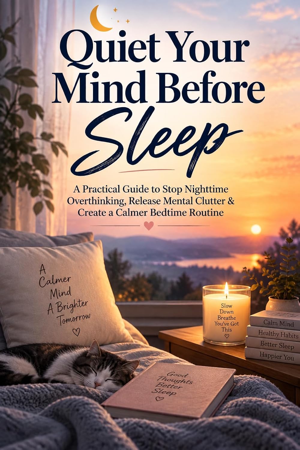 Quiet Your Mind Before Sleep: A Practical Guide to Stop Nighttime Overthinking, Release Mental Clutter & Create a Calmer Bedtime Routine (English Edition) baixar o livro de graça