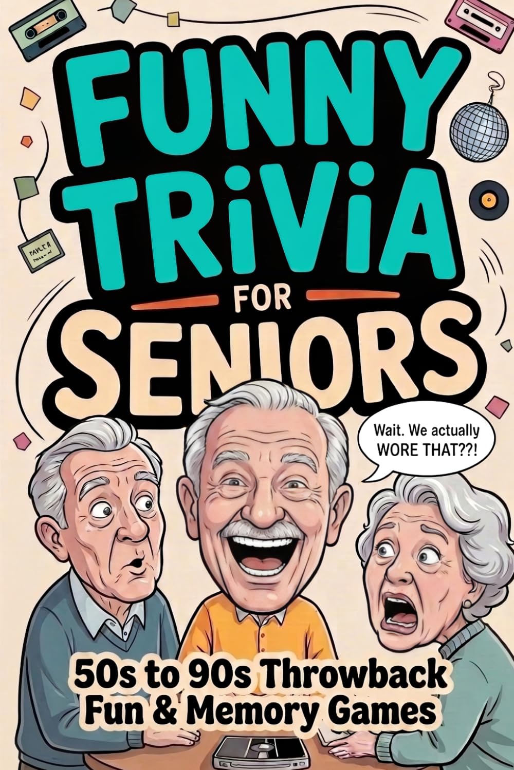 capítulo por capítulo baixar Funny Trivia for Seniors: Large Print, Easy to Read – Step Back to the 50s, 60s, 70s, 80s & 90s with Laugh-Out-Loud Trivia, Fun Facts, and Enaging Memory Games, Gift for Seniors