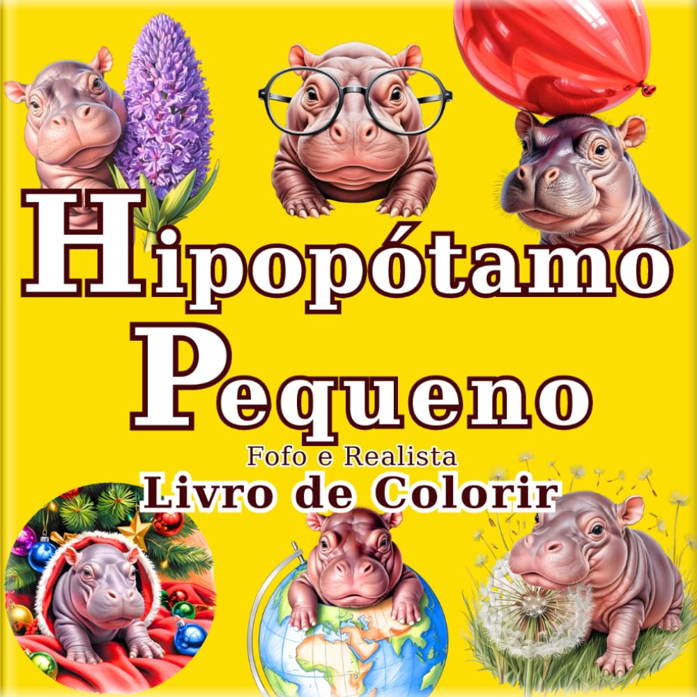 Hipopótamo Pequeno: Livro de Colorir de Hipopótamos Pigmeus Fofos e Realistas para Adultos: 50 belas ilustrações para um momento relaxante e de alívio... (A Jornada do Artista em um Mundo Minúsculo) baixar o livro de graça