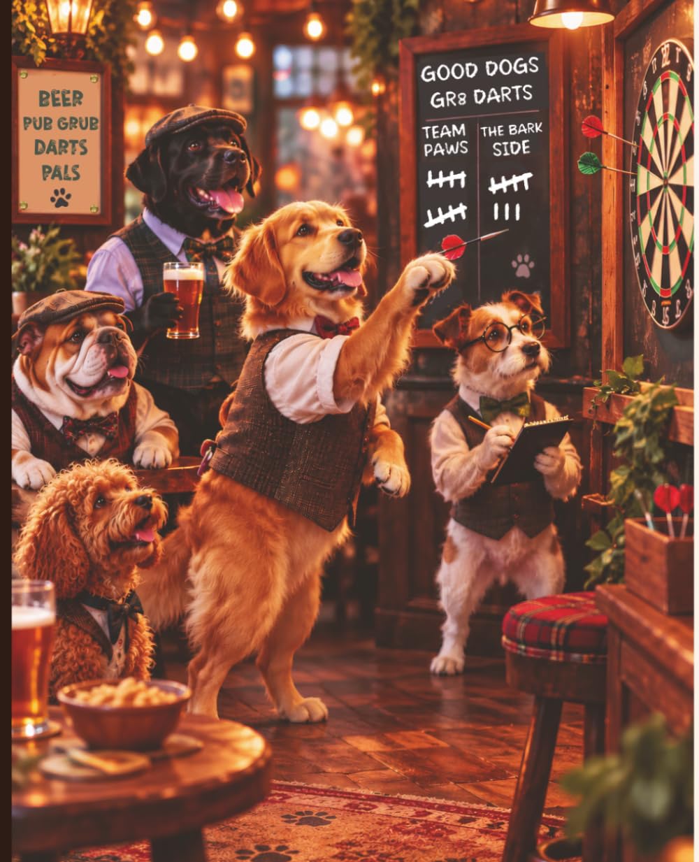 capítulo por capítulo baixar Dogs Playing Darts Notebook: College Ruled Lined | 110 Pages