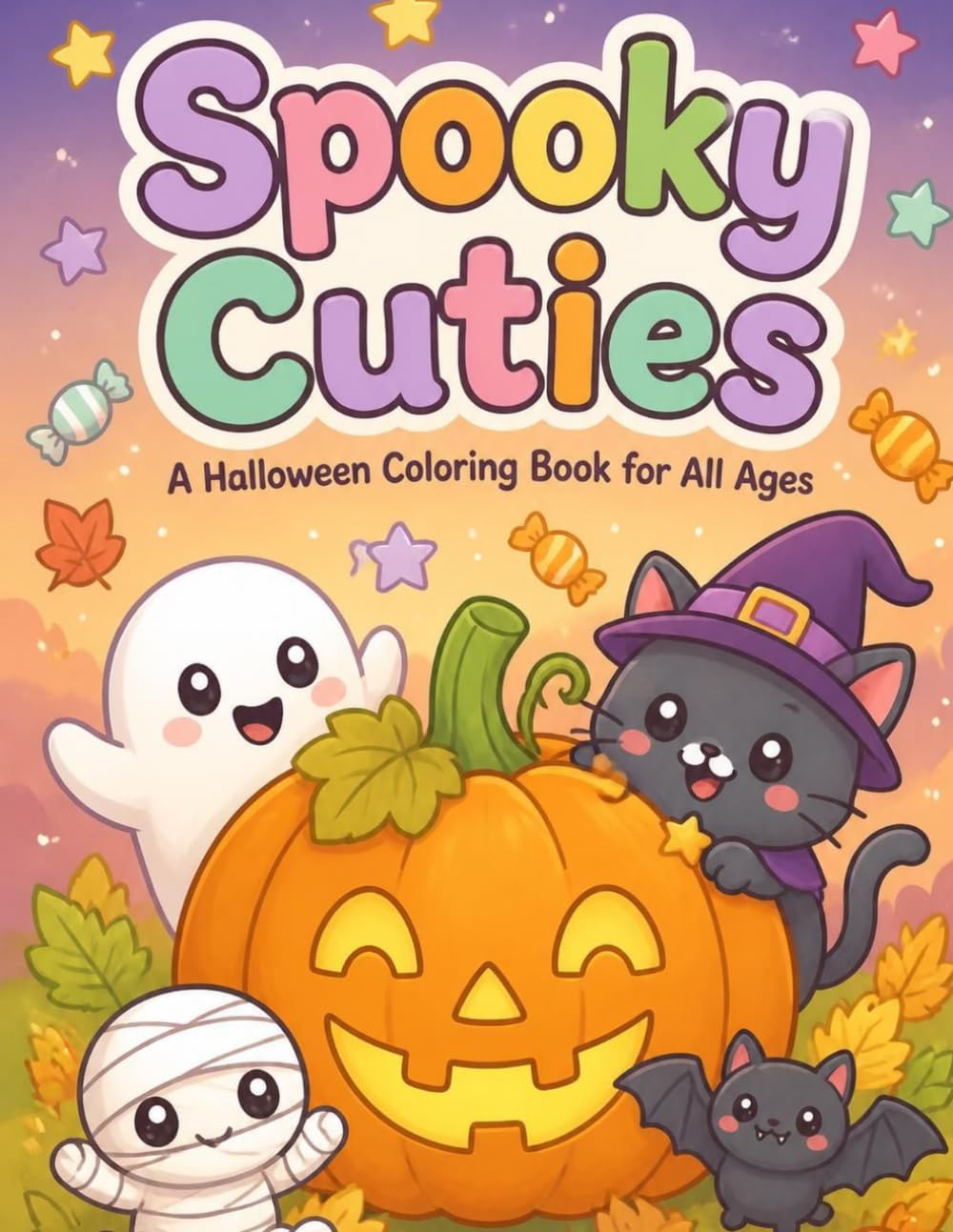 capítulo por capítulo baixar Spooky Cuties: A Halloween Coloring Book for All Ages (Spanish Edition)