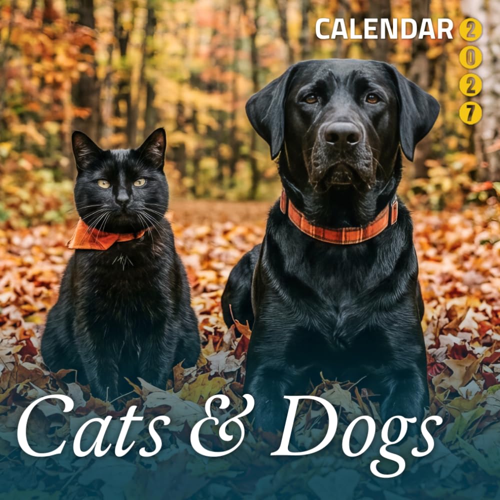 ler totalmente Cats and Dogs Calendar 2027: 12-Month Monthly Planner and Cute Animal Picture Book for Pet Lovers (January 2027 - December 2027)