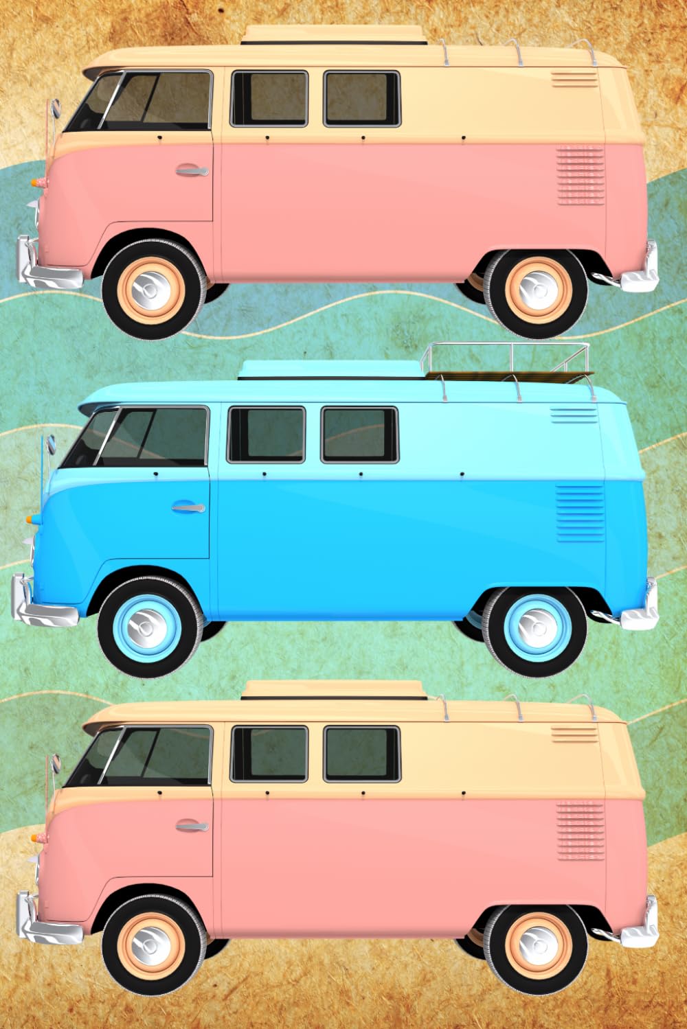 capítulo por capítulo baixar Retro Kombi Van Travel Journal: Lined Road Trip 6' x 9' Notebook, Caravan Adventures, Camping Memories & Daily Notes