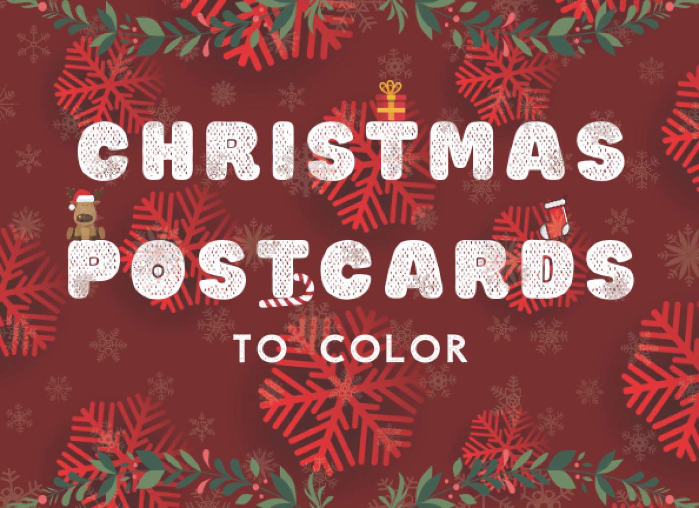 ler totalmente Christmas Postcards To Color: Cards Ornaments Gifts for Christmas Friends Winter Dreams Handmade Coloring Book Joy