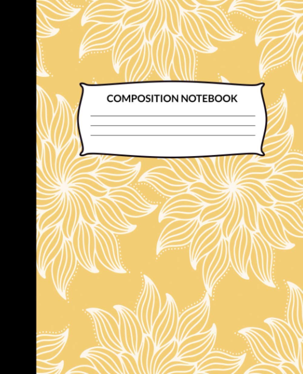 Composition Notebook: Wide Ruled Lined Paper Notebook Journal (Mandala Flower)