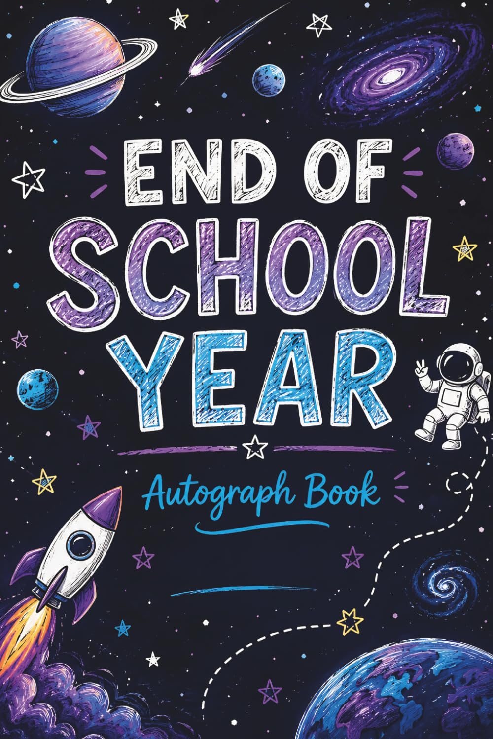 capítulo por capítulo baixar End of School Year Autograph Book: Galaxy Inspired Memory Book for Kids – Signatures, Notes, Doodles, Friends, Teachers & Family Memories