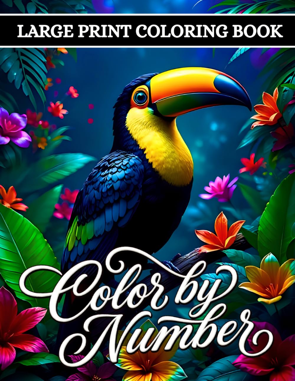 Large Print Color by Number Coloring Book: An Adult Color by Number Coloring Book With Owls, Birds & Woodland Animals baixar o livro de graça