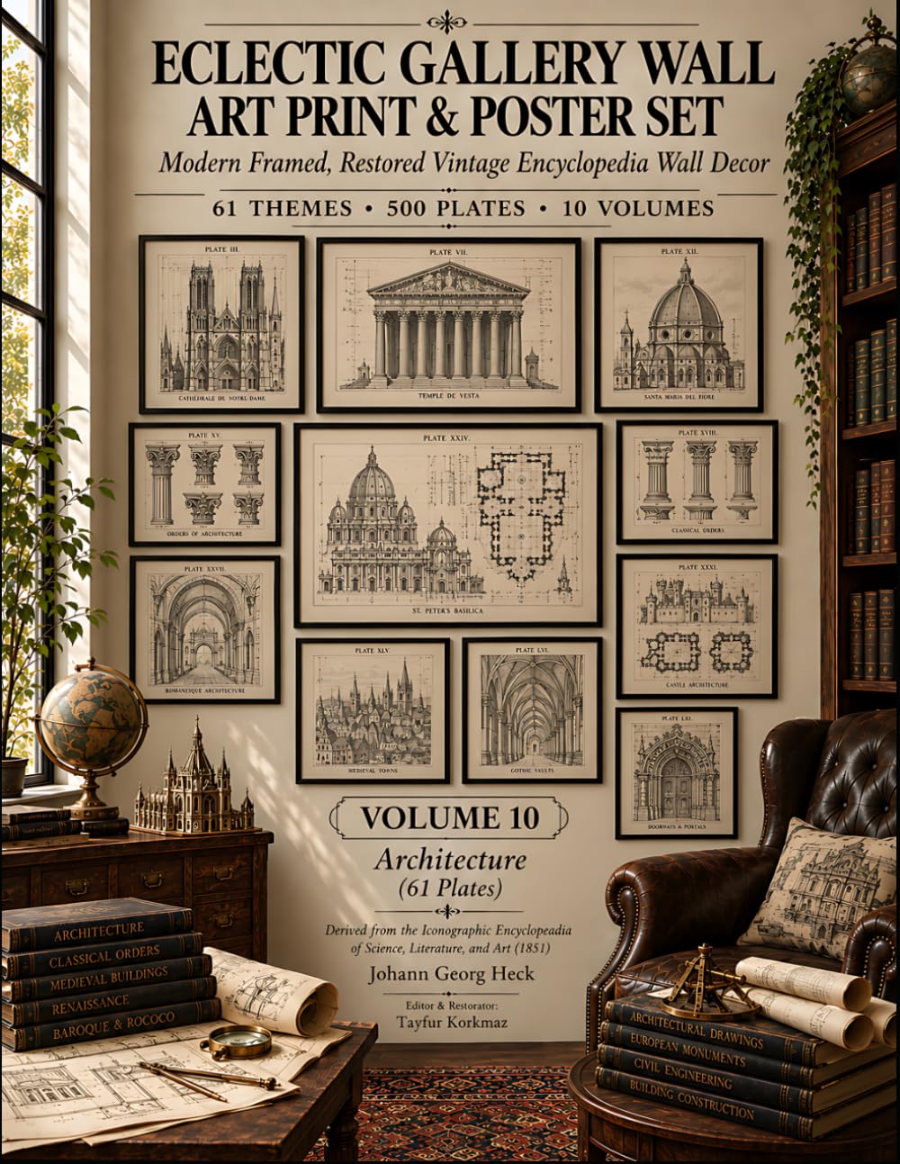 Eclectic Gallery Wall Art Print and Poster Set: Modern Framed, Restored Vintage Encyclopedia Wall Decor | 21 Themes, 500 Plates, Set of 13 Volumes:... Vintage Encyclopedia Wall Decor Poster Books) baixar livro de graça