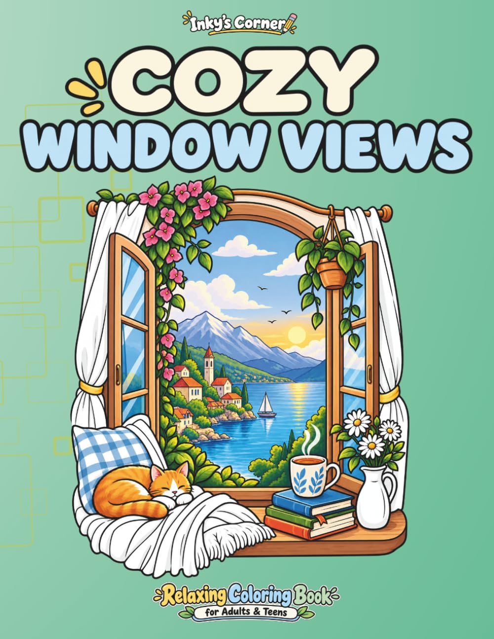 Cozy Window Views: Coloring Book for Adults and Teens, Cozy Window Scenes, Beautiful Landscapes and Peaceful Places for Relaxation baixar o livro de graça