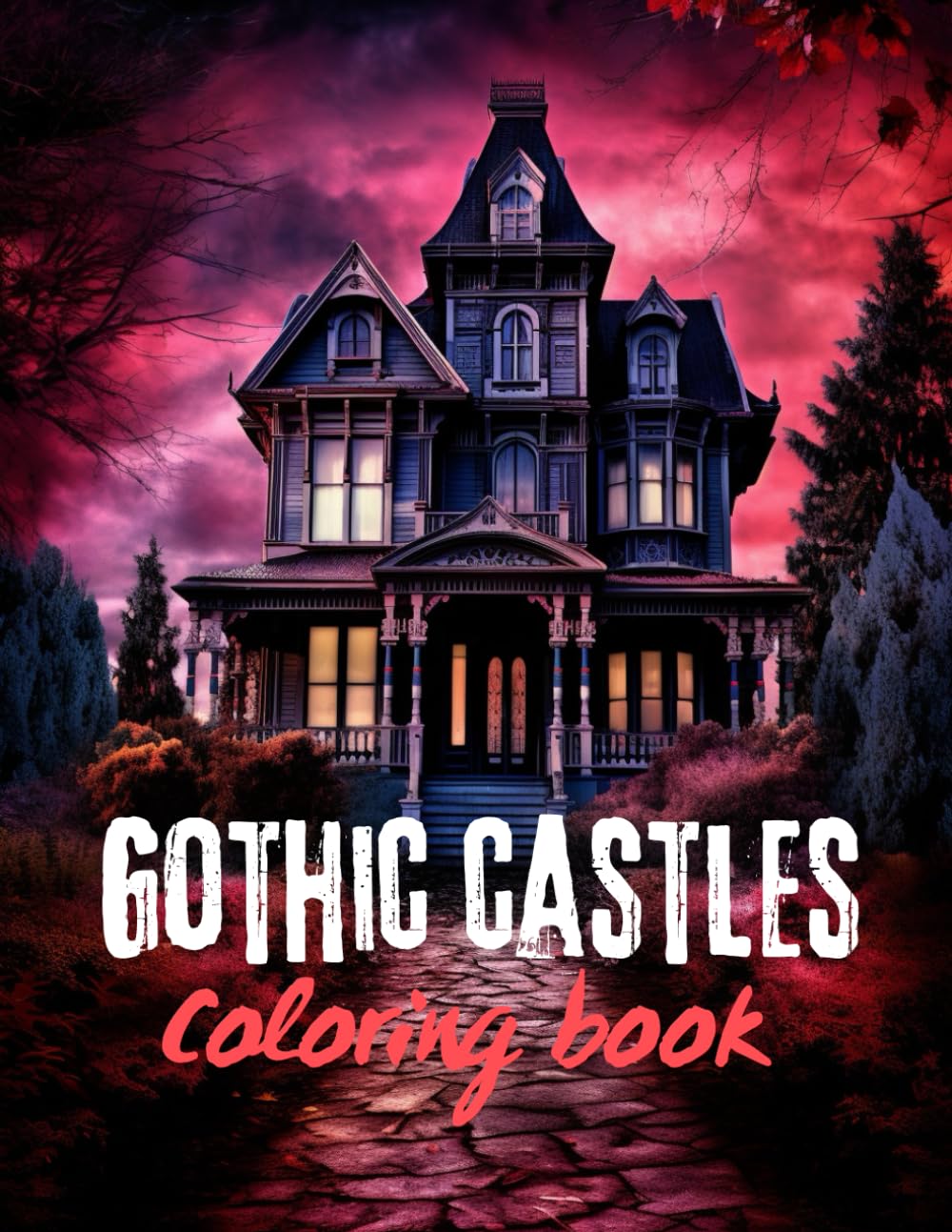 ler totalmente Gothic castles: Coloring book for adults 200 pages
