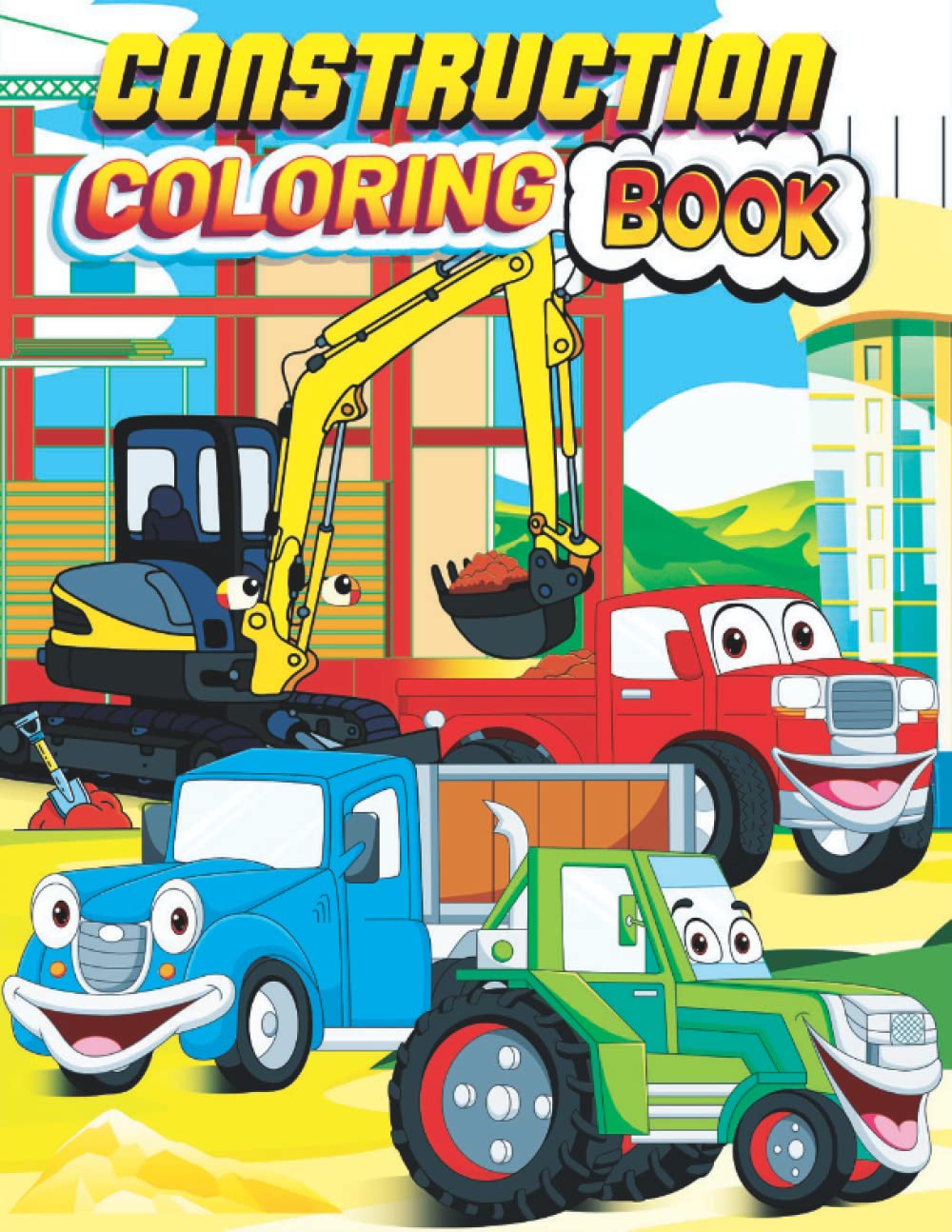 Construction Coloring Book: Awesome Big Machines Coloring Book with Trucks, Excavator, Cranes, Dump Trucks, Garbage Trucks and Bonus Activity... Big Vehicles. (Vehicles World Coloring Book) baixar livro de graça