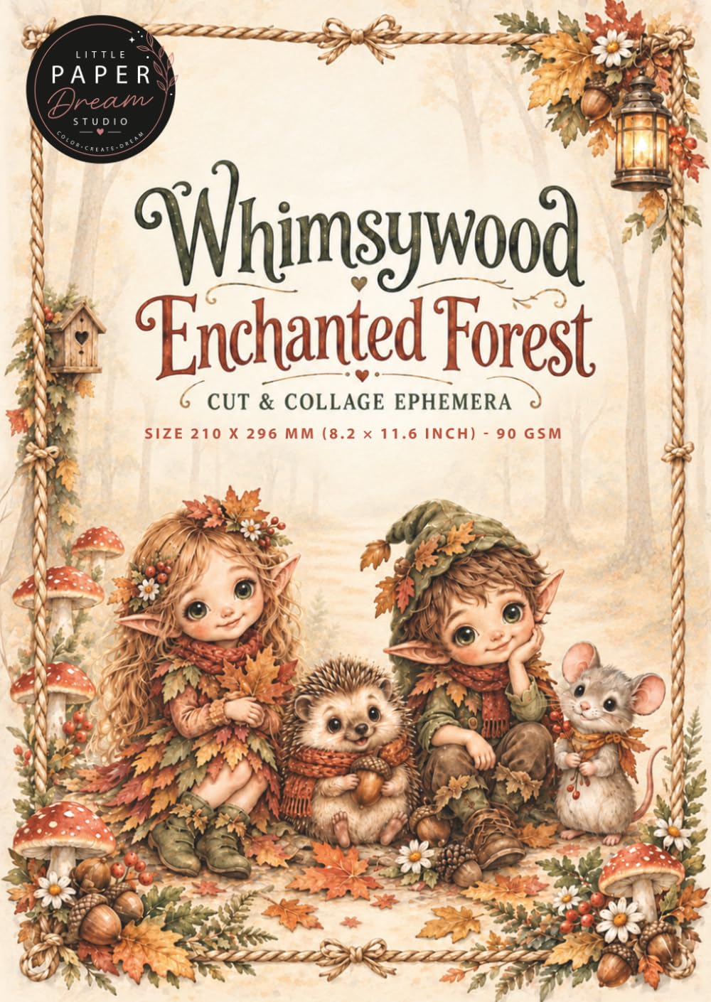 Whimsywood Enchanted Forest collage ephemera: for art journaling (Dutch Edition) baixar o livro de graça