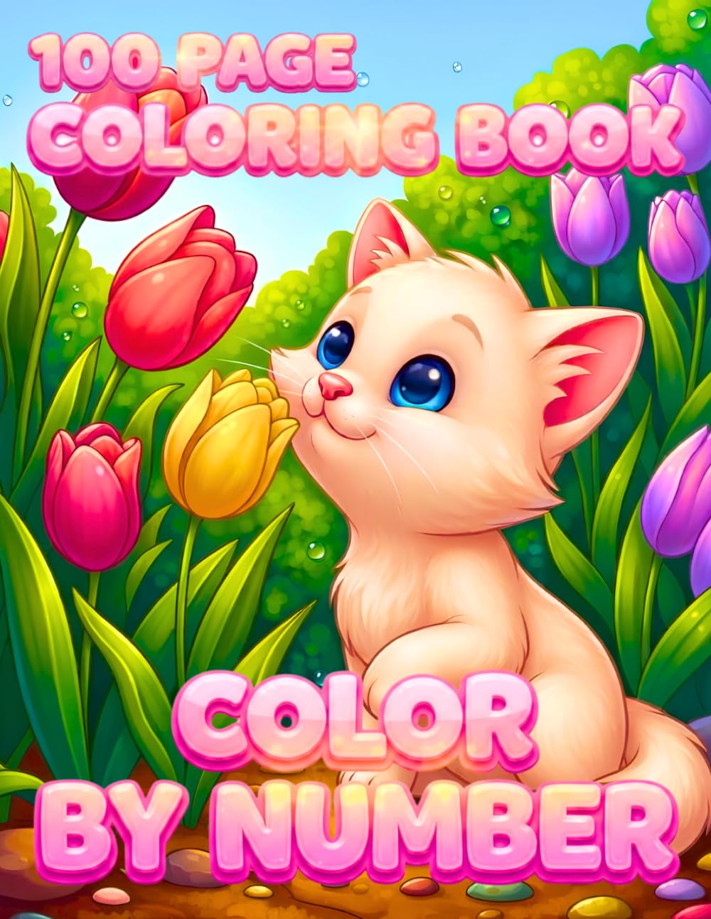 100 Page Color by Number Coloring Book: Cute Animals, Flowers, Mandalas and Nature Scenes for Relaxing and Stress Relief Coloring baixar o livro de graça