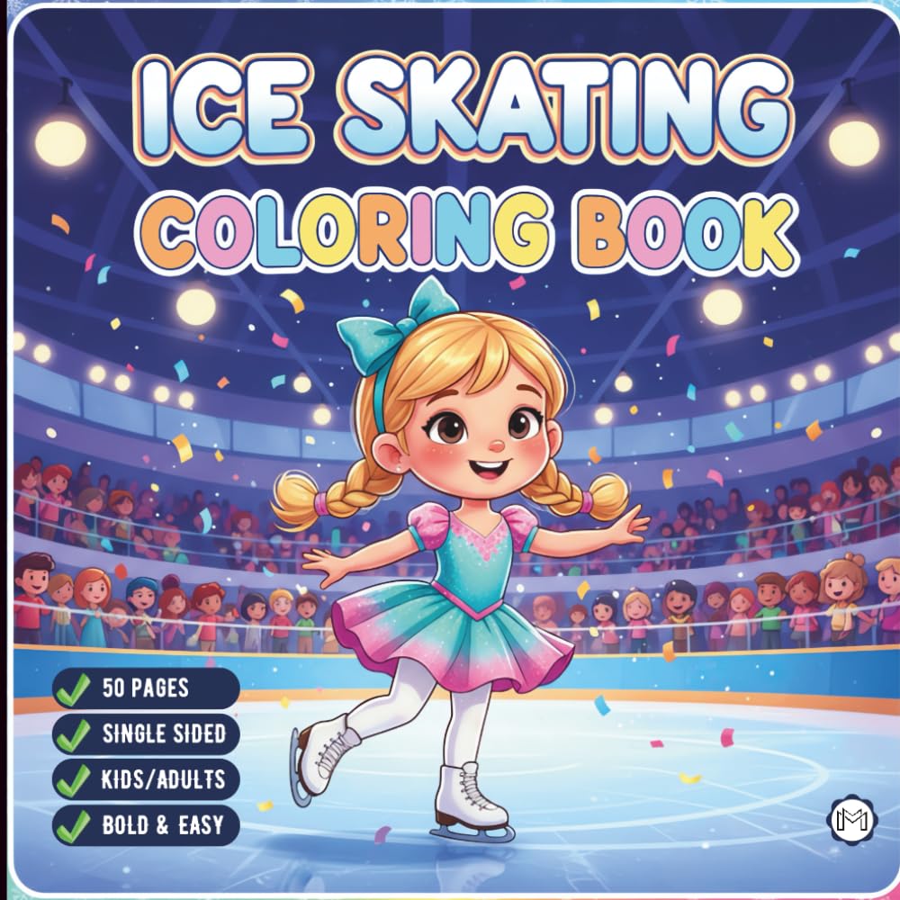 Cool Ice Skating Coloring Book for Adults Kids Boys Girls Teens Children: Figure Skating Coloring Book Christmas Gift Cozy Winter Sports Ice Skating... Activity Sheets for Ice Hockey Lovers baixar livro de graça