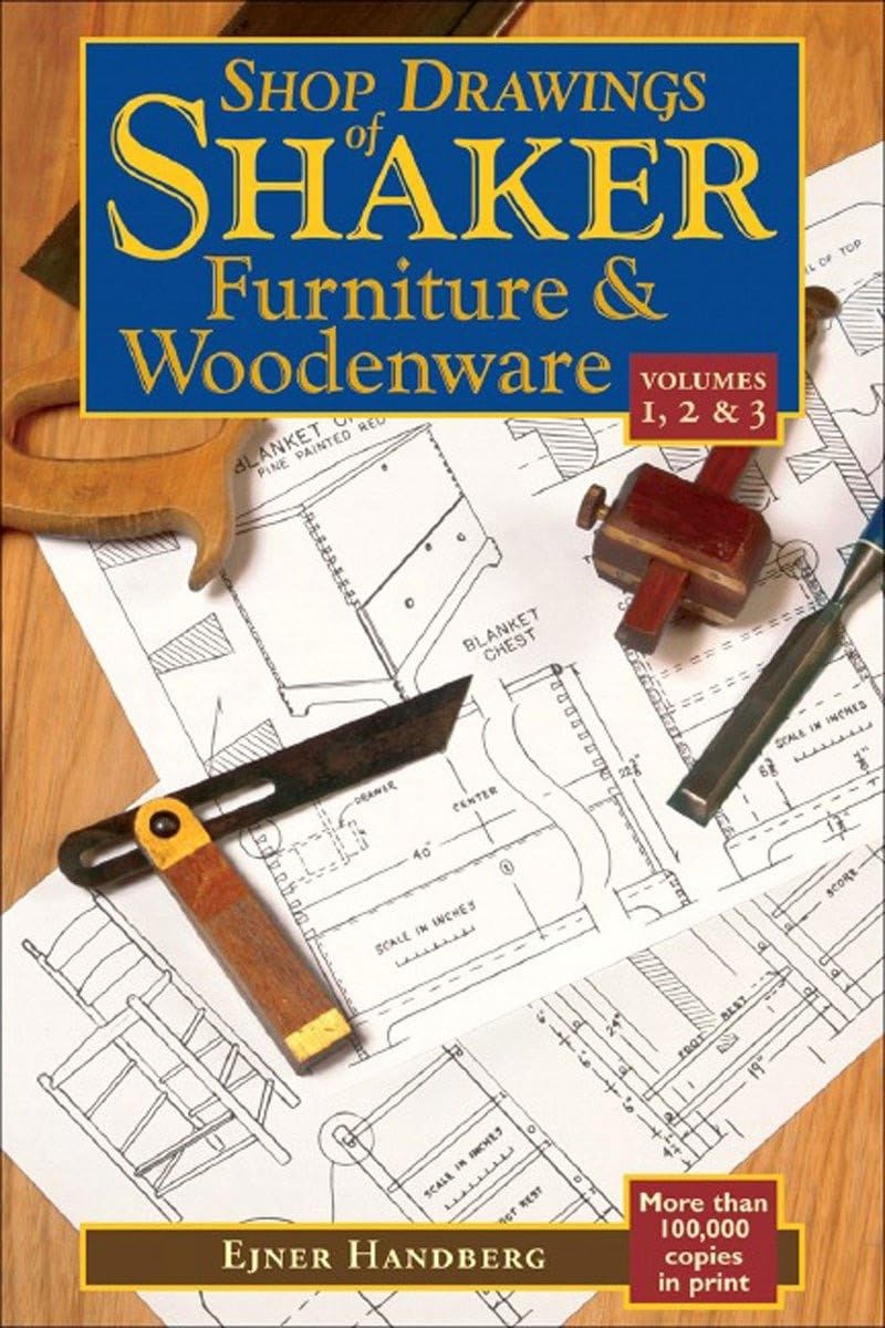 ler totalmente Shop Drawings of Shaker Furniture & Woodenware, Volumes 1,2, & 3