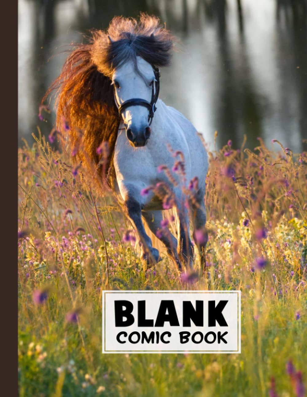 Blank Comic Book: White Horse Cover, Create Your Own Story, Journal, Notebook, Sketchbook for Kids and Adults, 120 Pages - Size 8.5" x 11" Notebook by Doris Heinze baixar livro de graça