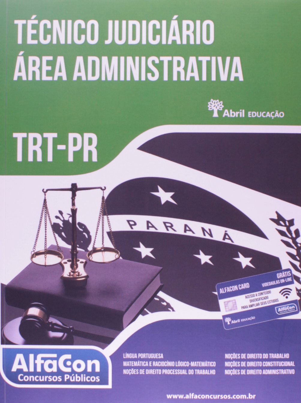 Técnico judiciário - Área administrativa TRT PR baixar o livro de graça