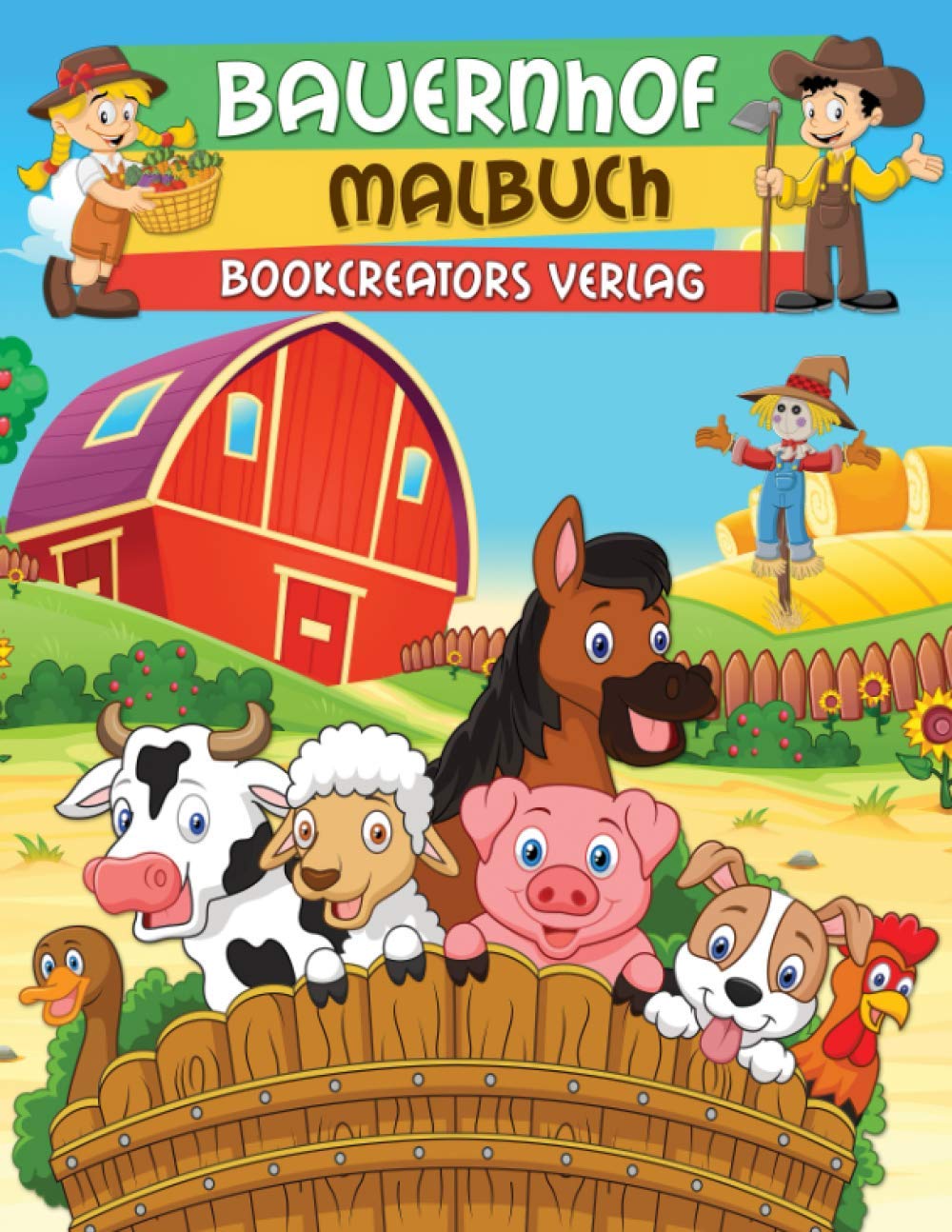 Bauernhof Malbuch: Lustige Malvorlagen mit niedlichen Bauernhoftieren, Pflanzen, Bauern und mehr baixar o livro de graça