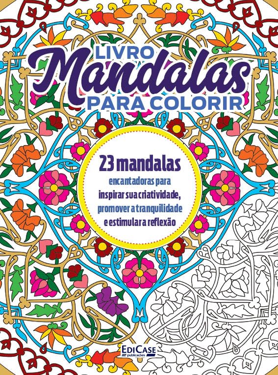 Livro Mandalas Para Colorir ed.01: 23 Mandalas Encantadoras Para Inspirar Sua Criatividade