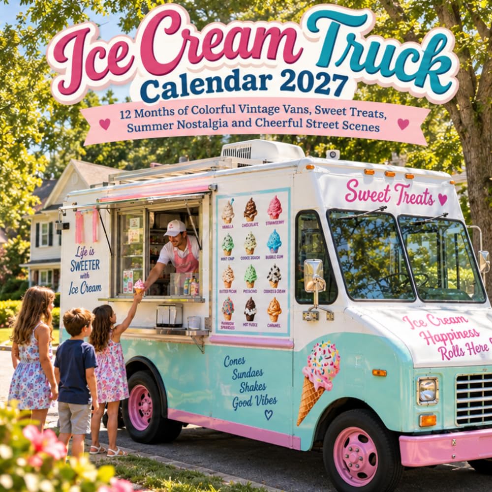 capítulo por capítulo baixar Ice Cream Truck Calendar 2027: 12 Months of Colorful Vintage Vans, Sweet Treats, Summer Nostalgia and Cheerful Street Scenes