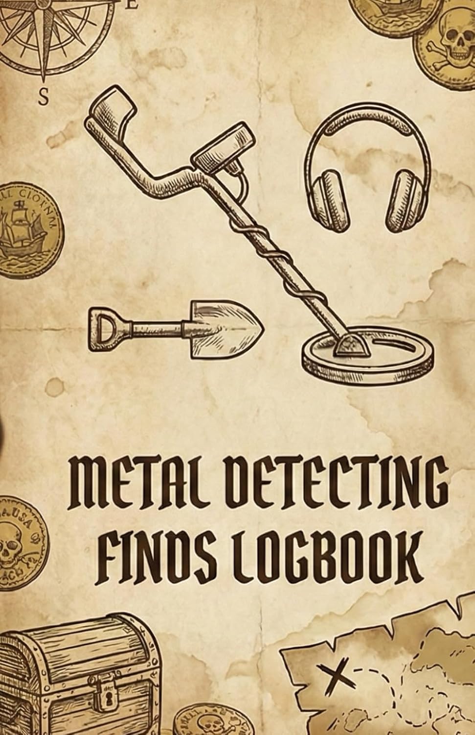 The Complete Metal Detecting Finds Logbook: 120-Page Record Book for Relic Hunting, Coin Shooting, and Beach Combing baixar livro de graça