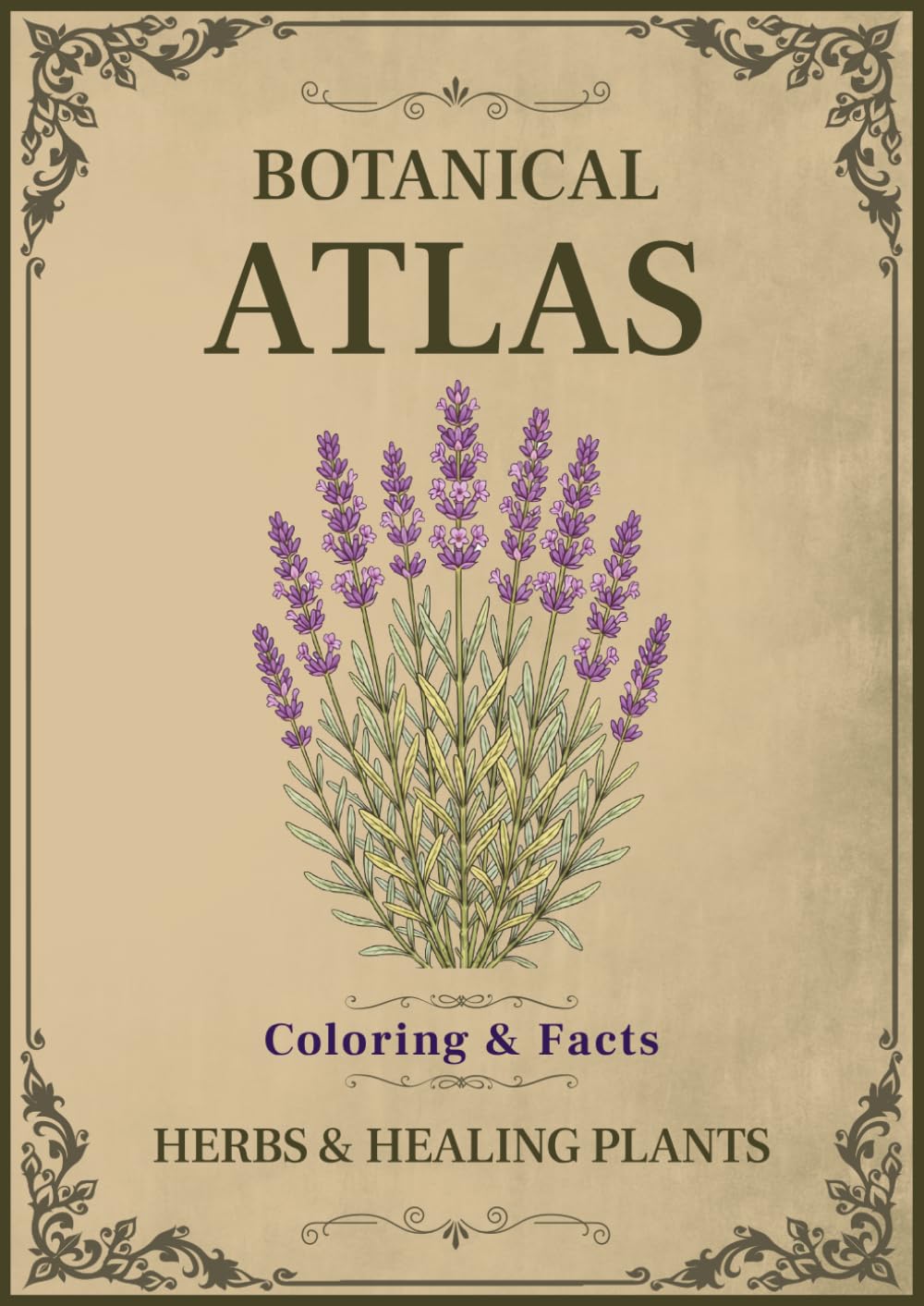 Botanical Atlas, Volume I: Herbs & Healing Plants: 50 Vintage Botanical Illustrations with Plant Facts for Relaxing Coloring baixar o livro de graça