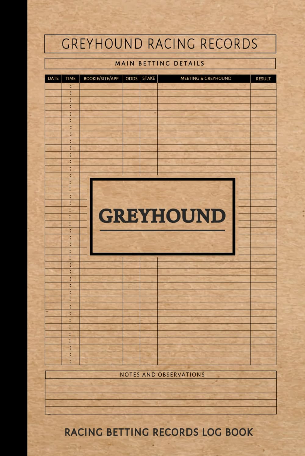 Greyhound Racing Betting Records Log Book: Dog Race Enthusiast Journal. Track and Note Every Bet. Ideal for Canine Performance Fans, Sports Betters, and Bookies baixar o livro de graça