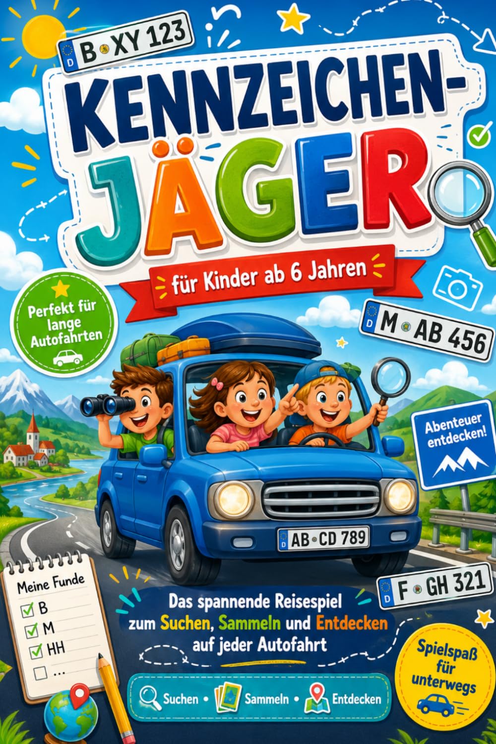 capítulo por capítulo baixar Kennzeichen-Jäger für Kinder ab 6 Jahren: Das spannende Reisespiel zum Suchen, Sammeln und Entdecken auf jeder Autofahrt (German Edition)