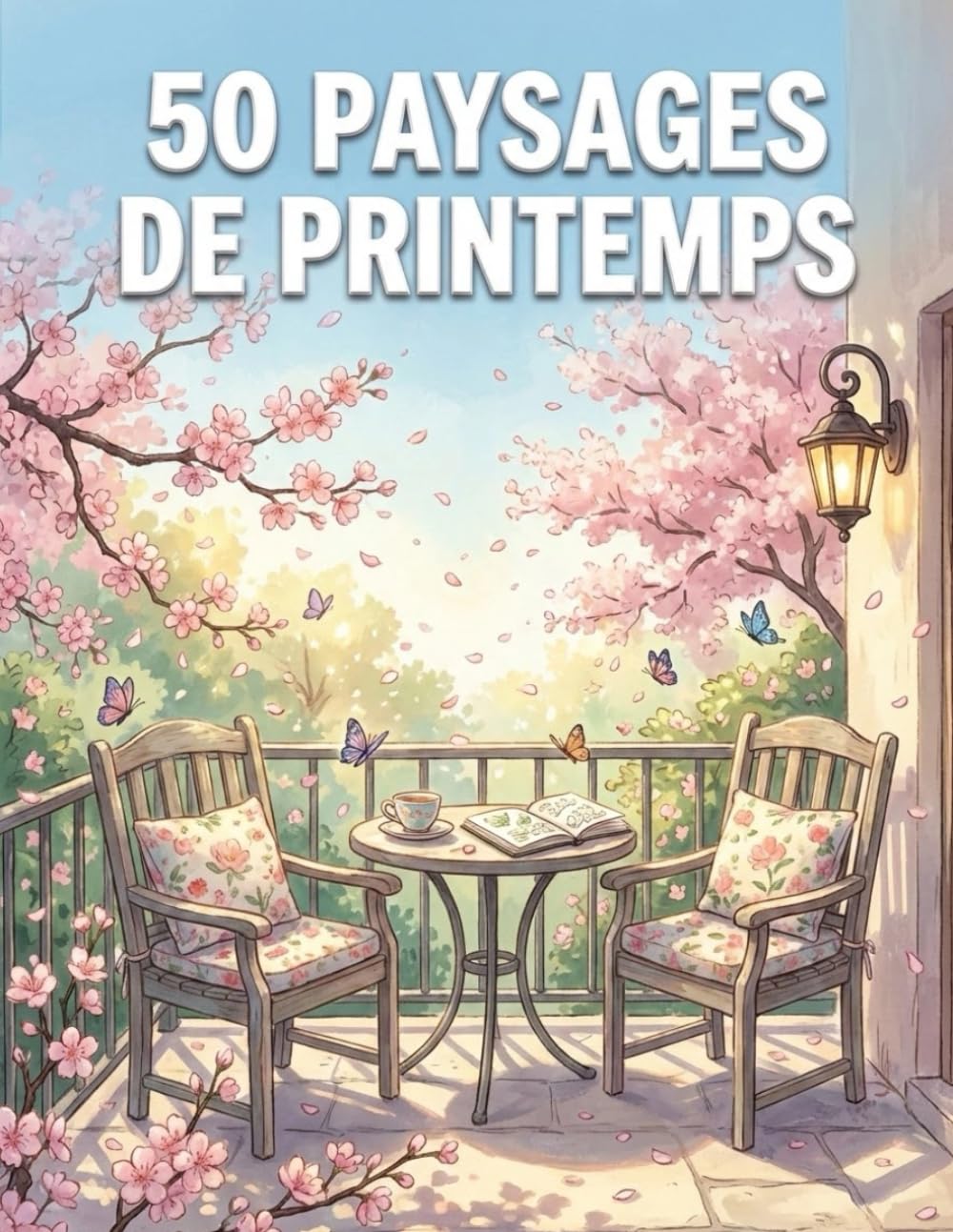 ler totalmente 50 Paysages de Printemps: Livre de coloriage anti-stress pour adultes et adolescents – Nature printanière, paysages relaxants et moments de détente (French Edition)