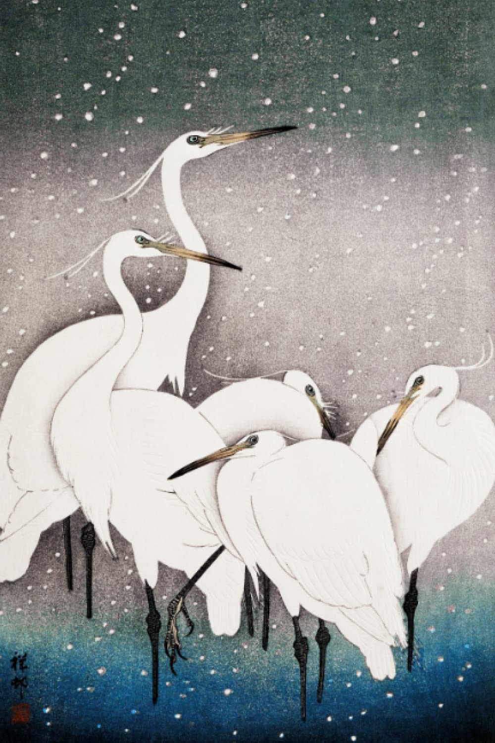 capítulo por capítulo baixar Ohara Koson Group of Egrets (1925-1936), 120 Pages, 6” x 9” Lined Paper Journal/Diary/Notebook, Paperback cover: Ideal for journaling, writing and... for Art Lovers, Adults, College Students