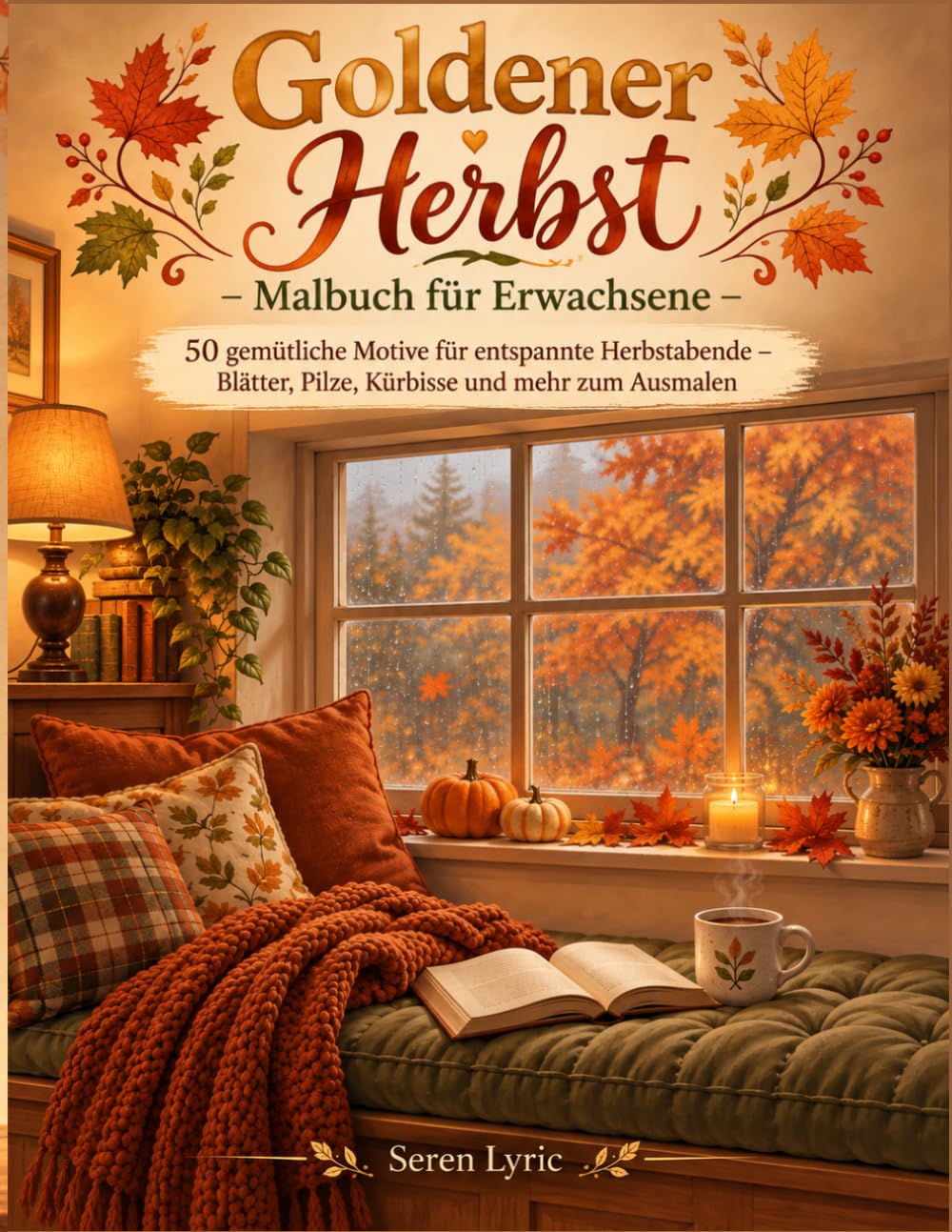 Goldener Herbst – Malbuch für Erwachsene: 50 gemütliche Motive für entspannte Herbstabende – Blätter, Pilze, Kürbisse und mehr zum Ausmalen (German Edition) baixar o livro de graça