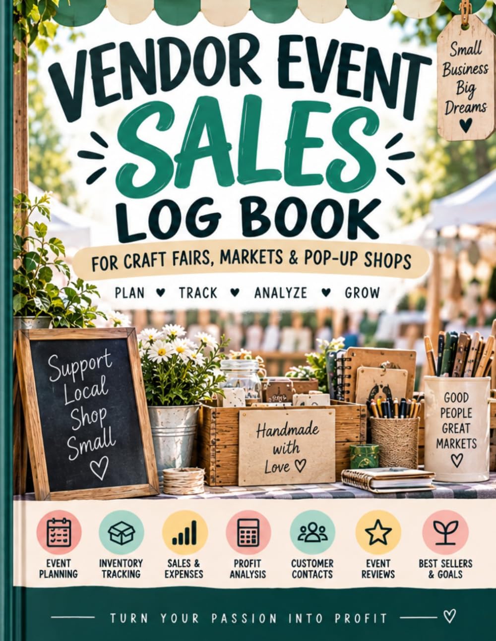 capítulo por capítulo baixar Vendor Event Sales Log Book: For Craft Fairs, Markets & Pop-Up Shops: Plan Events, Track Inventory, Sales, Expenses & Profits