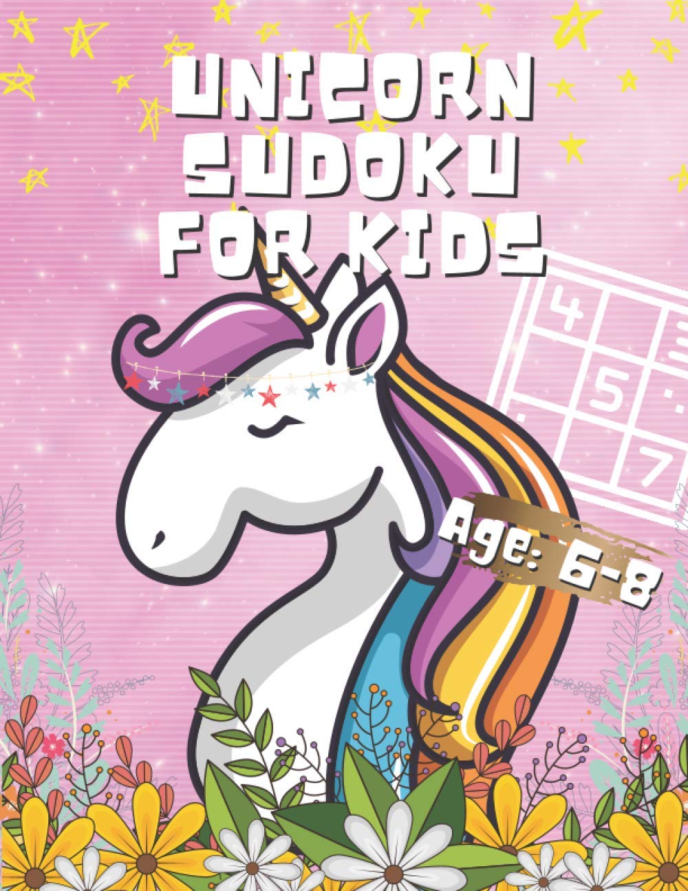 Unicorn Sudoku for Kids: 4x4 Sudoku Puzzles from Easy to Hard | Large Print, 8.5” x 11” Page and Full Solutions Answers baixar livro de graça