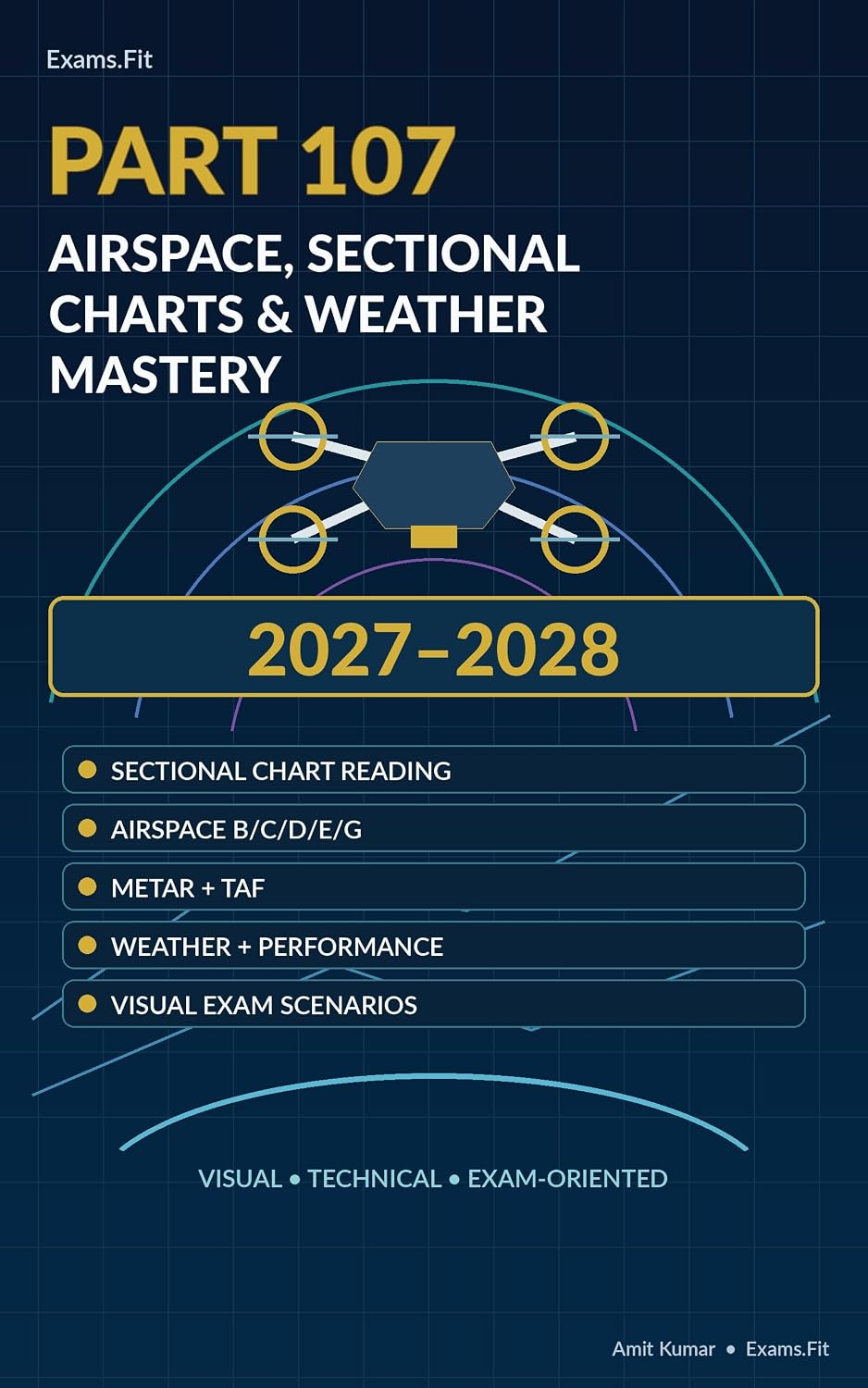 Part 107 Airspace, Sectional Charts & Weather Mastery 2027–2028: Visual Remote Pilot Exam Prep for Sectional Chart Reading, Airspace, METAR, TAF, Weather & Technical Scenarios (English Edition) baixar o livro de graça