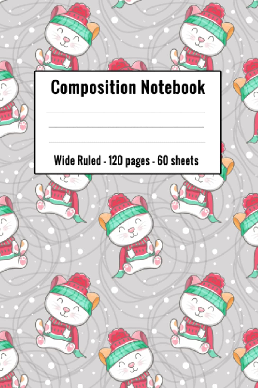 ler totalmente cat composition notebook wide ruled: wide ruled teacher notebook | composition notebook for girls, kids, school, students and teachers