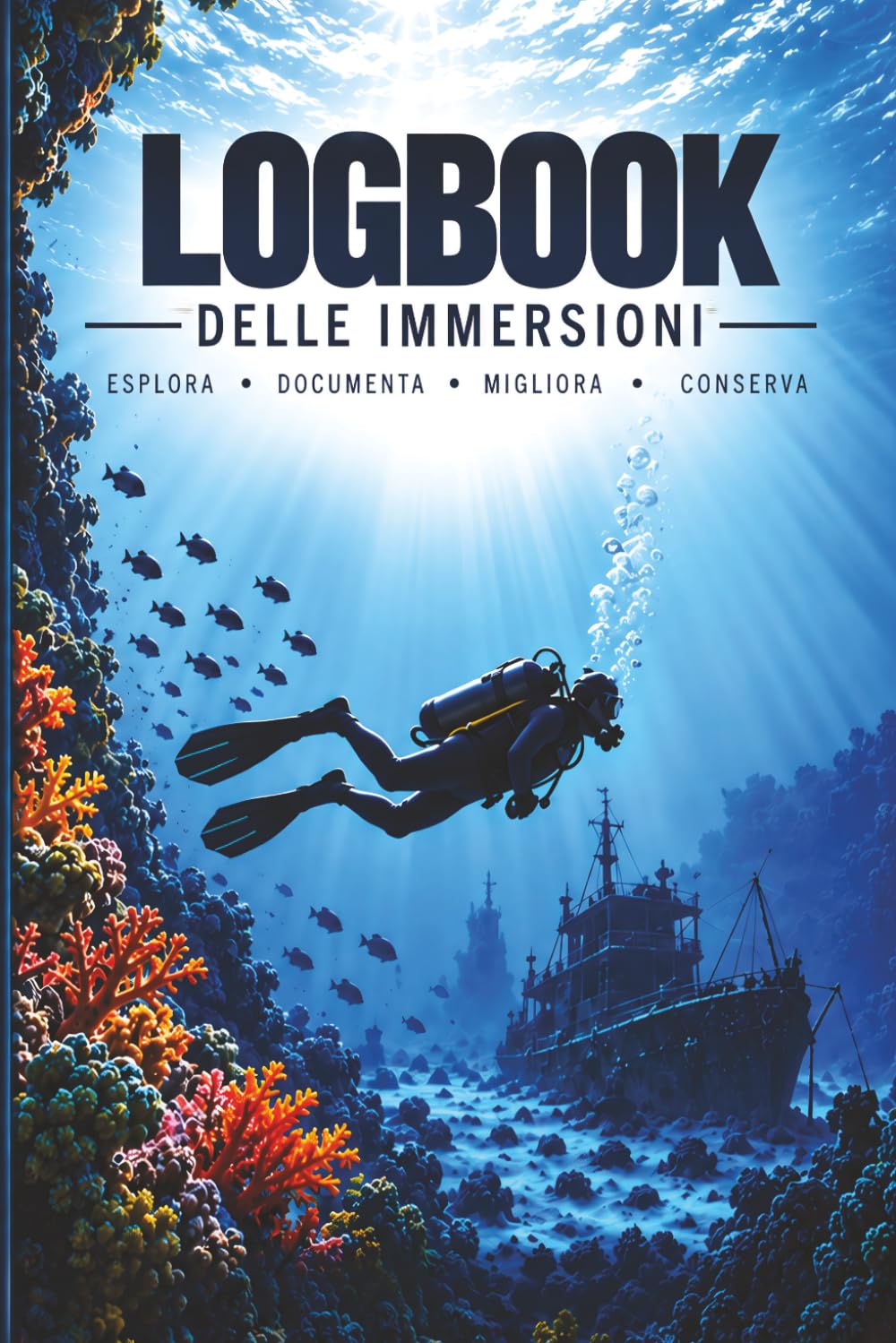 Logbook delle Immersioni: Diario di immersione subacquea per registrare profilo, gas, attrezzatura, sicurezza, vita marina e ricordi di ogni immersione (Italian Edition) baixar o livro de graça