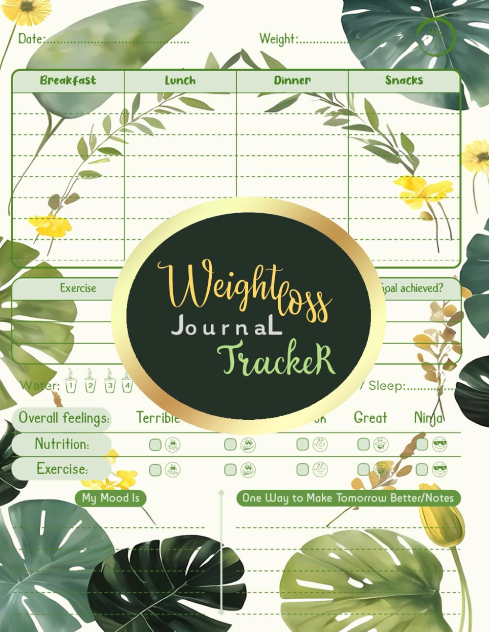 ler totalmente Weight Loss Journal Tracker: Planner for Diet With Daily Inspiration