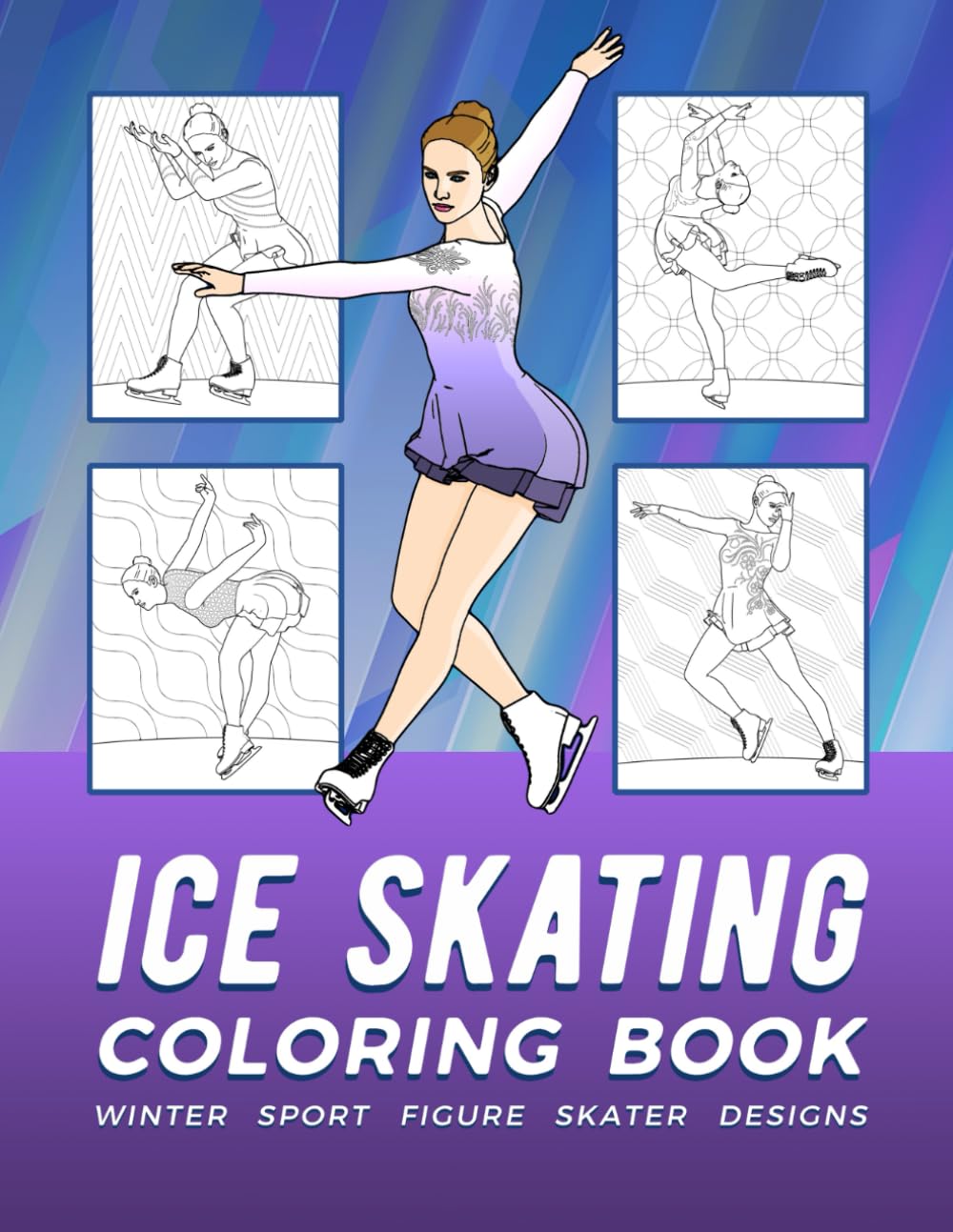 ler totalmente Ice Skating Coloring Book: Winter Sport Figure Skater Designs