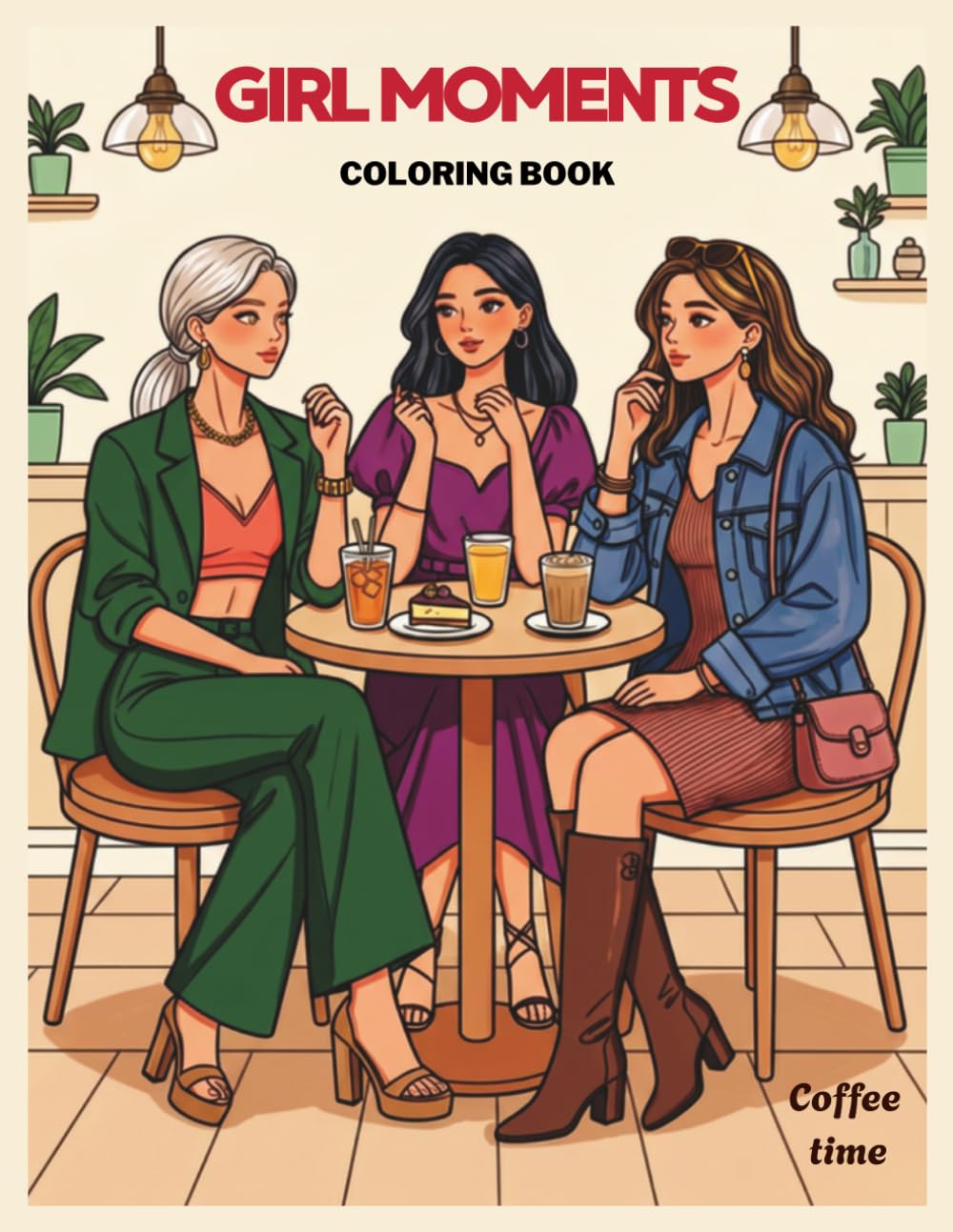 ler totalmente Cozy Girl Moments Coloring Book: Coffee Time, Fashion, Coffee Shops, Lifestyle, Hobbies, Cute Moments, and Friendship (Girl moments, cute memories)