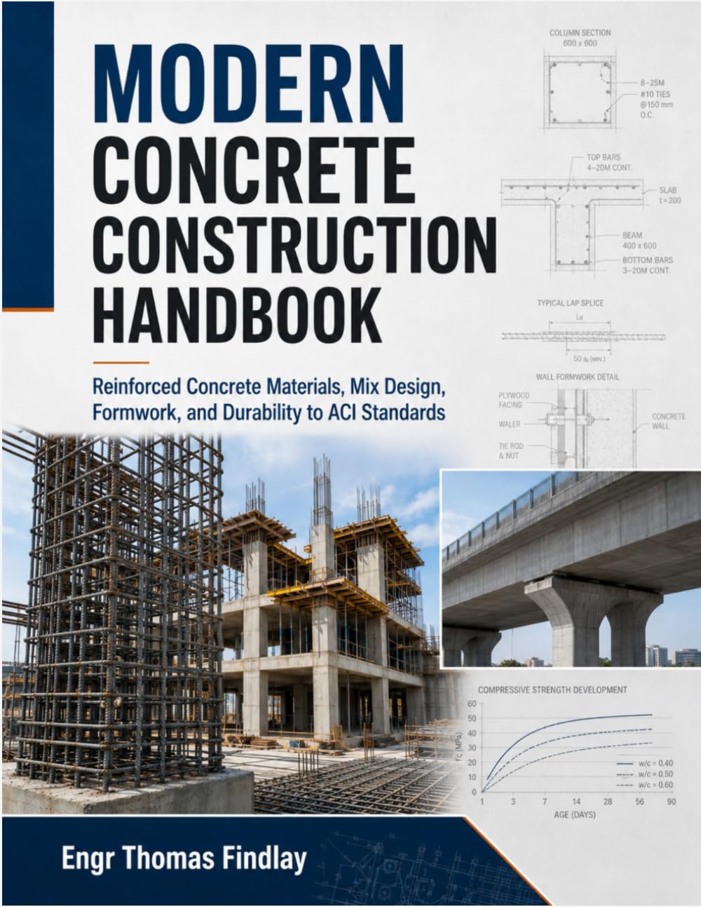 ler totalmente Modern Concrete Construction Handbook: Reinforced Concrete Materials, Mix Design, Formwork, and Durability to ACI Standards