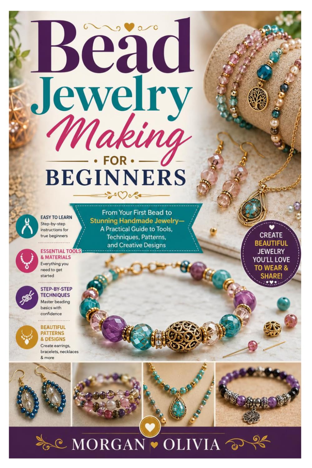 Bead Jewelry Making for Beginners: From Your First Bead to Stunning Handmade Jewelry-A Practical Guide to Tools, Techniques, Patterns, and Creative Designs baixar o livro de graça
