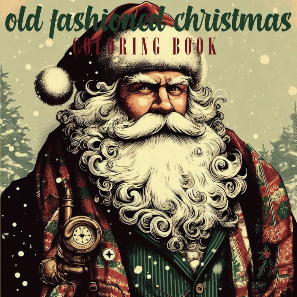 capítulo por capítulo baixar Old Fashioned Christmas Coloring Book: 50 Vintage Christmas Coloring Pages with Mindful Holiday Designs for Men & Women - Stress and Anxiety Relief