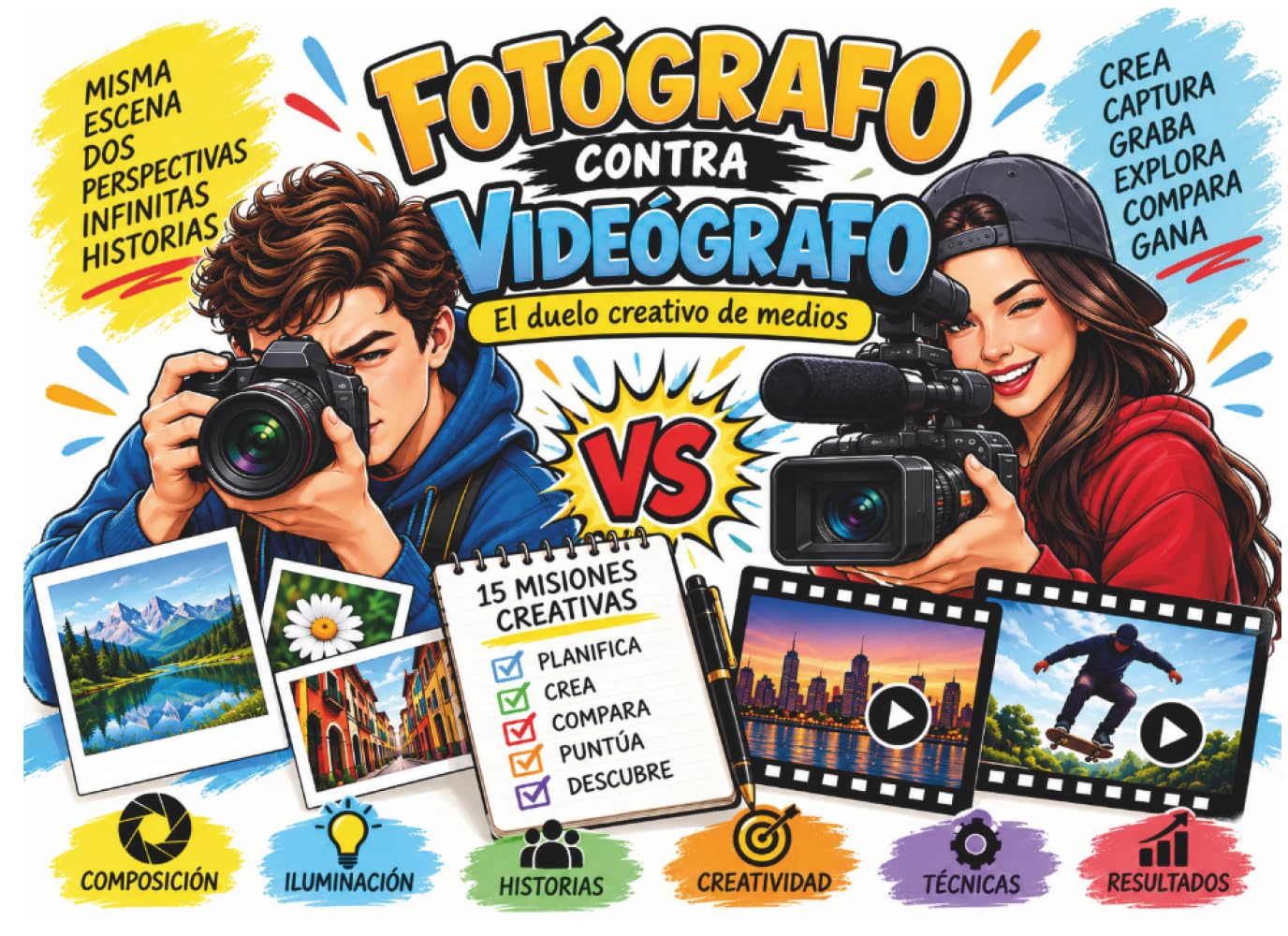 ler totalmente Fotógrafo contra videógrafo: El duelo creativo de medios (Spanish Edition)