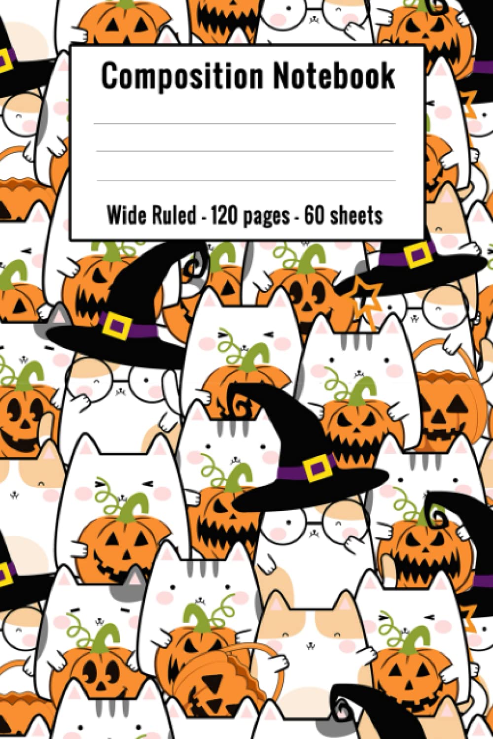 ler totalmente fun halloween cat composition notebook: kawaii composition notebook | composition notebook for kids girls boys teens students | 120 pages, 6 x 10