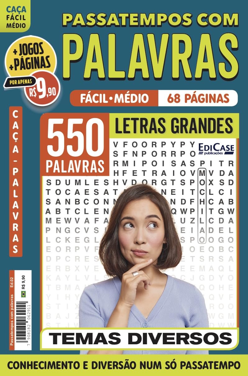 ler totalmente Passatempos com Palavras 2: Nível Fácil/ Médio - Conhecimento e diversão num só passatempo