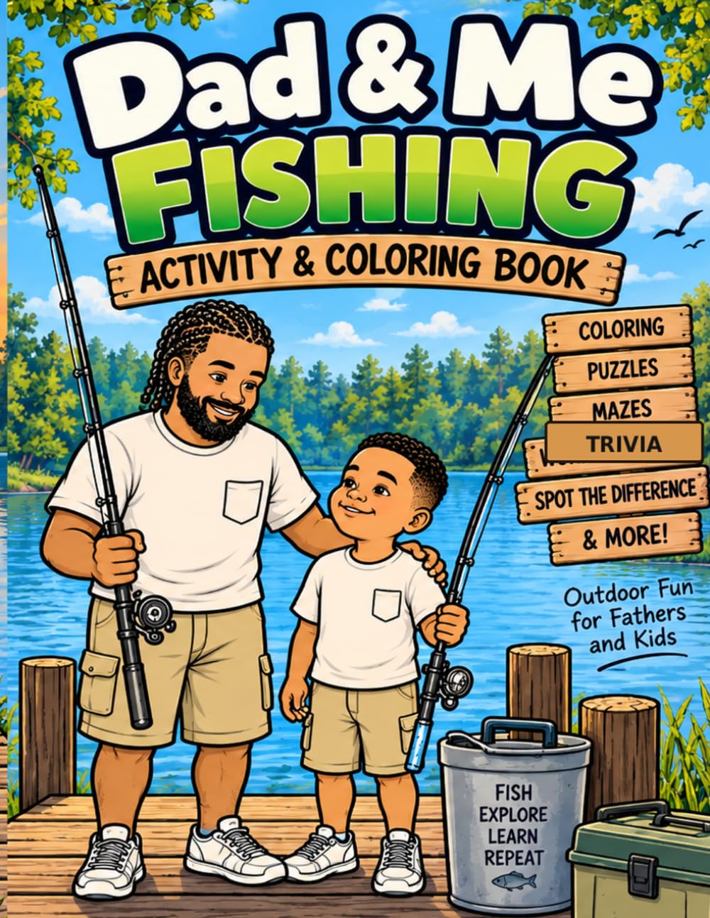 Dad & Me Fishing: Activity and coloring book baixar o livro de graça
