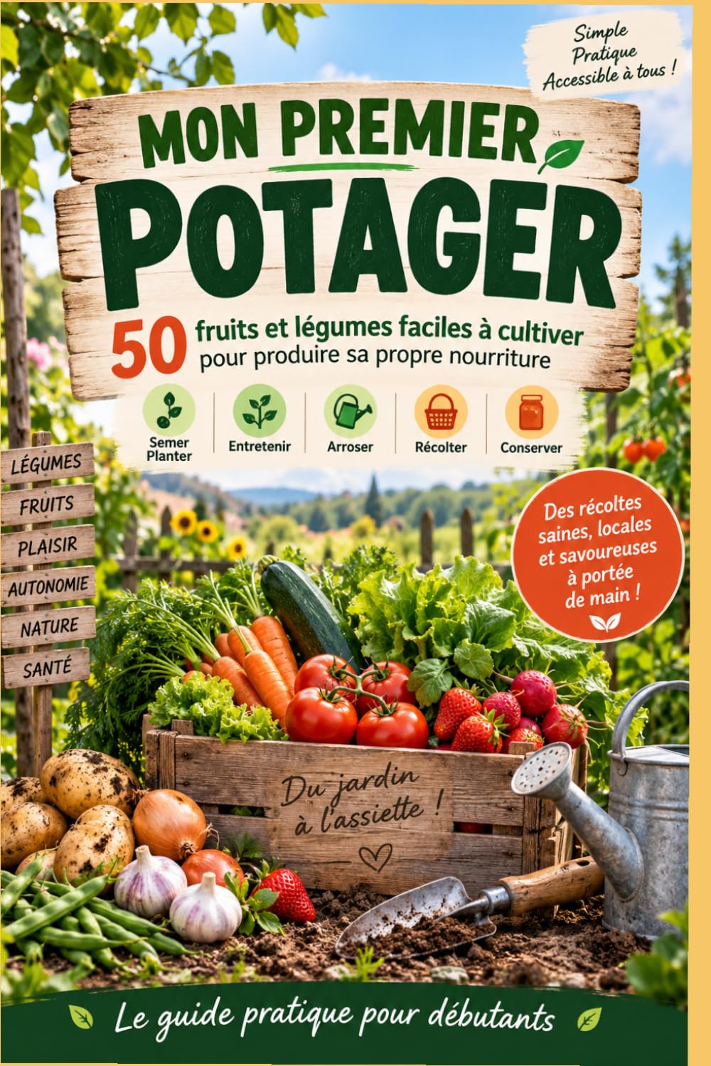 ler totalmente Mon Premier Potager: 50 fruits et légumes faciles à cultiver pour produire sa propre nourriture