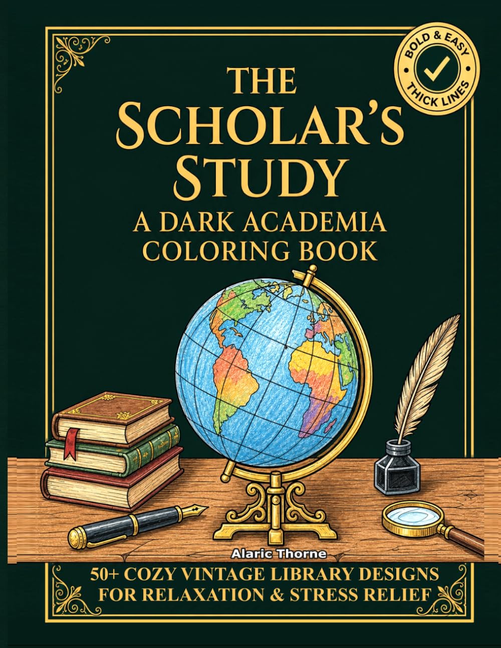 THE SCHOLAR'S STUDY: A Dark Academia Coloring Book baixar livro de graça